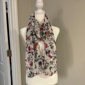 Floral Print Scarf - Multicolor
